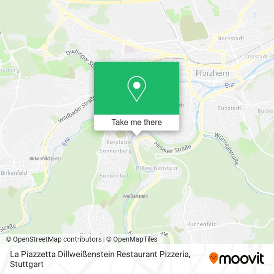 Карта La Piazzetta Dillweißenstein Restaurant Pizzeria