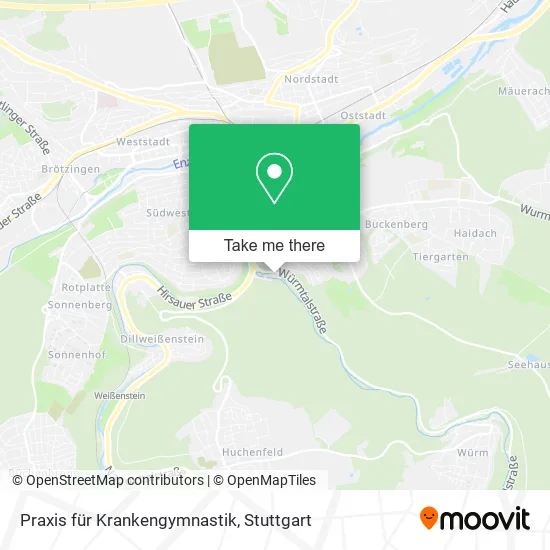 Карта Praxis für Krankengymnastik