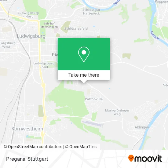 Карта Pregana