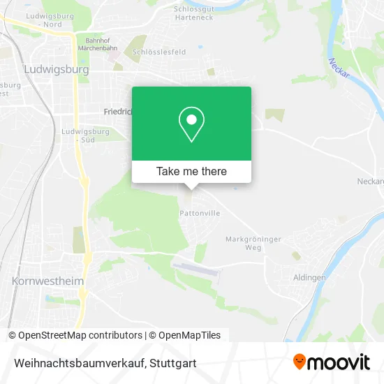 Карта Weihnachtsbaumverkauf