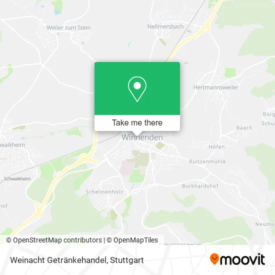 Карта Weinacht Getränkehandel