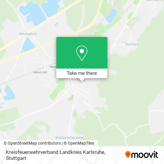 Карта Kreisfeuerwehrverband Landkreis Karlsruhe