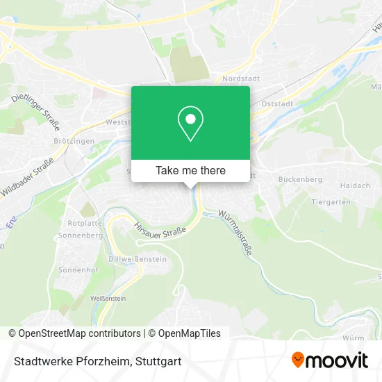Карта Stadtwerke Pforzheim
