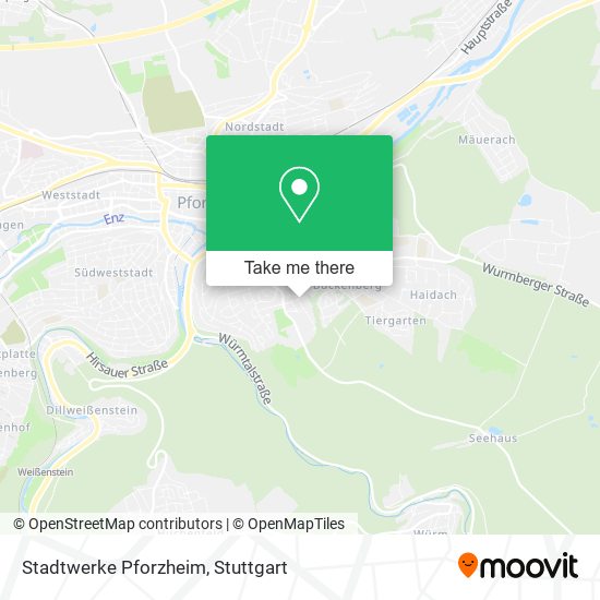 Карта Stadtwerke Pforzheim