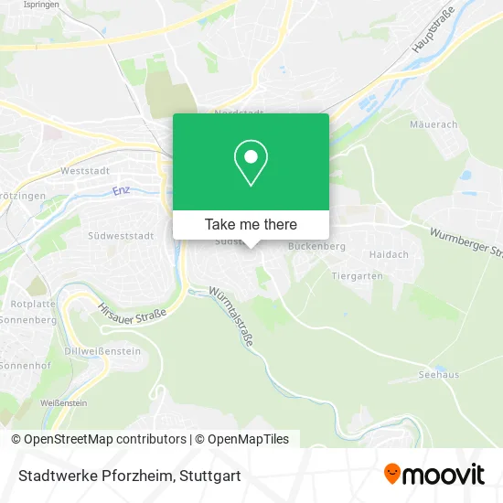 Карта Stadtwerke Pforzheim