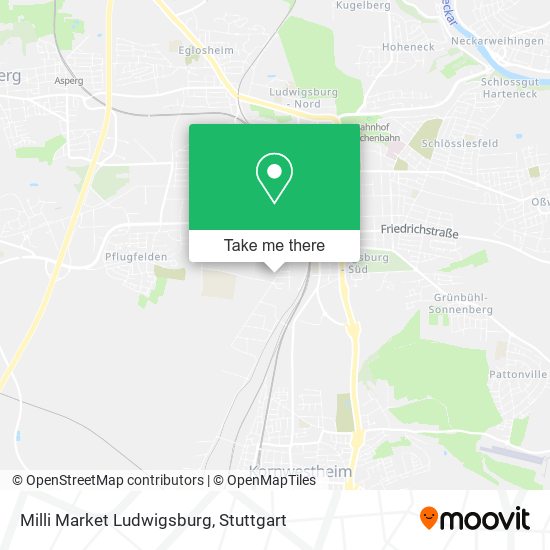 Milli Market Ludwigsburg map