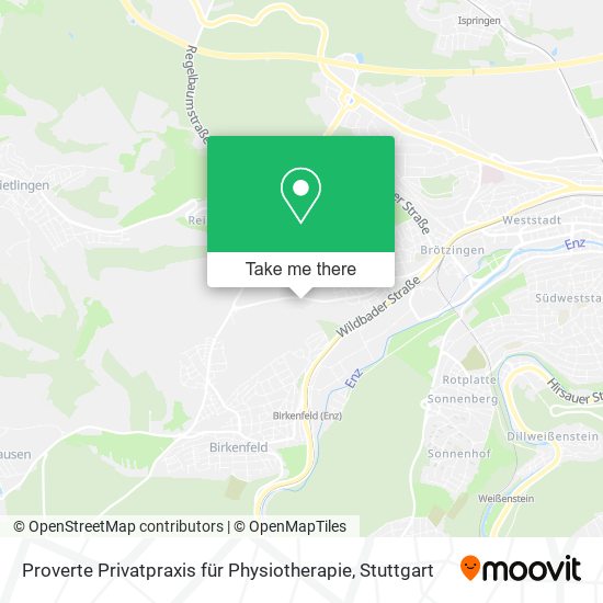 Proverte Privatpraxis für Physiotherapie map