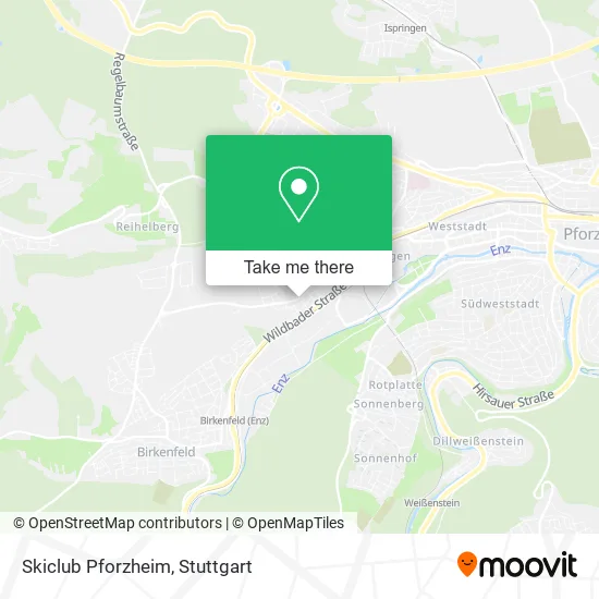 Карта Skiclub Pforzheim