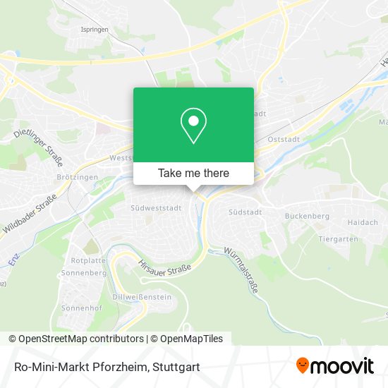 Ro-Mini-Markt Pforzheim map