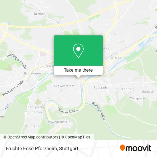 Карта Früchte Ecke Pforzheim