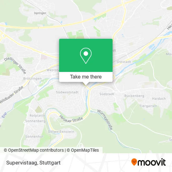 Карта Supervistaag