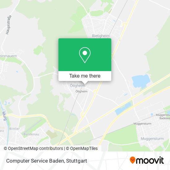 Computer Service Baden map