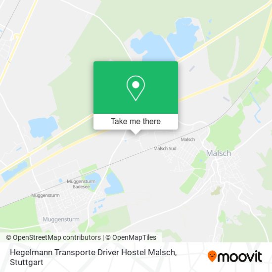Hegelmann Transporte Driver Hostel Malsch map