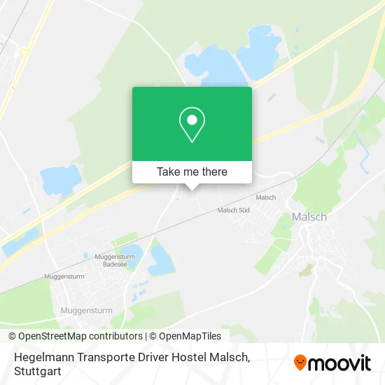 Карта Hegelmann Transporte Driver Hostel Malsch
