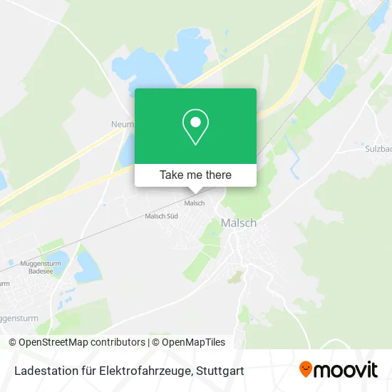 Карта Ladestation für Elektrofahrzeuge