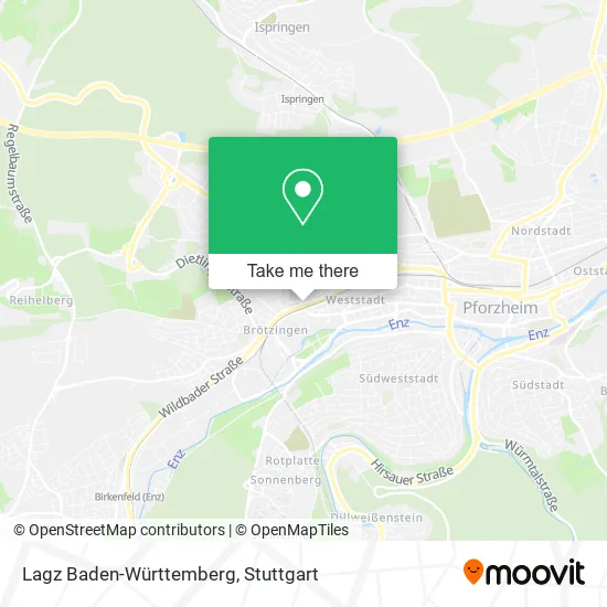 Карта Lagz Baden-Württemberg