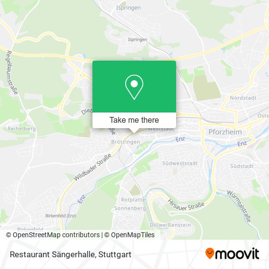 Restaurant Sängerhalle map