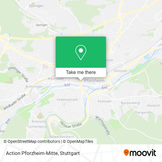 Action Pforzheim-Mitte map