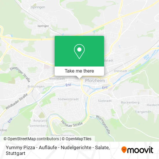 Карта Yummy Pizza - Aufläufe - Nudelgerichte - Salate
