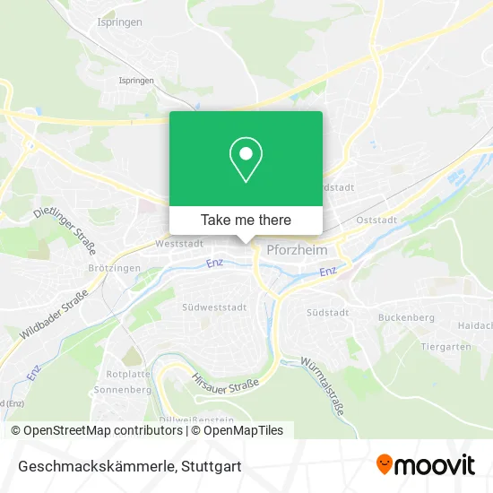 Карта Geschmackskämmerle