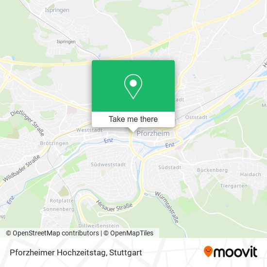 Pforzheimer Hochzeitstag map