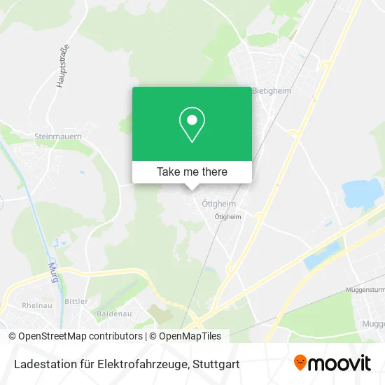 Карта Ladestation für Elektrofahrzeuge