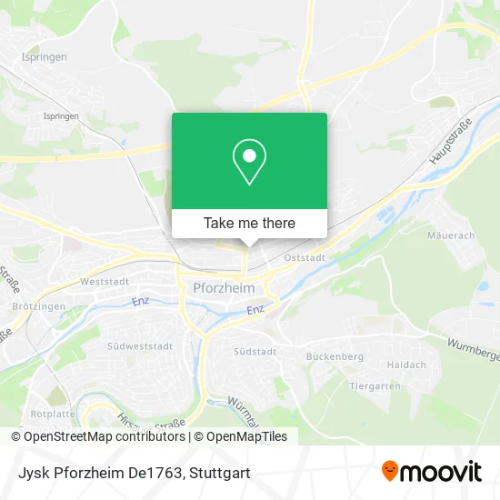Карта Jysk Pforzheim De1763