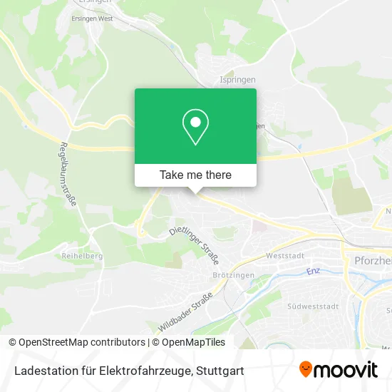 Карта Ladestation für Elektrofahrzeuge
