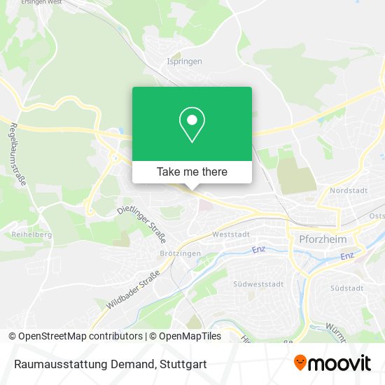 Raumausstattung Demand map