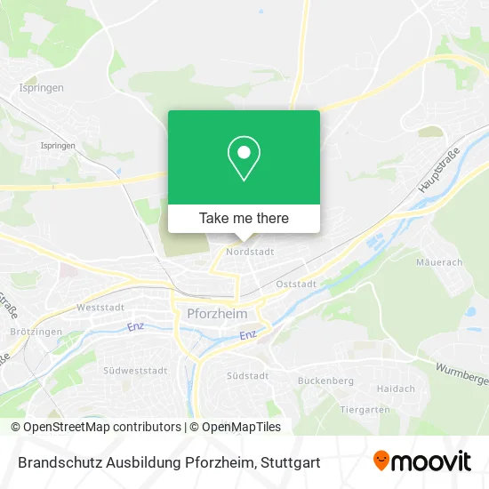 Карта Brandschutz Ausbildung Pforzheim