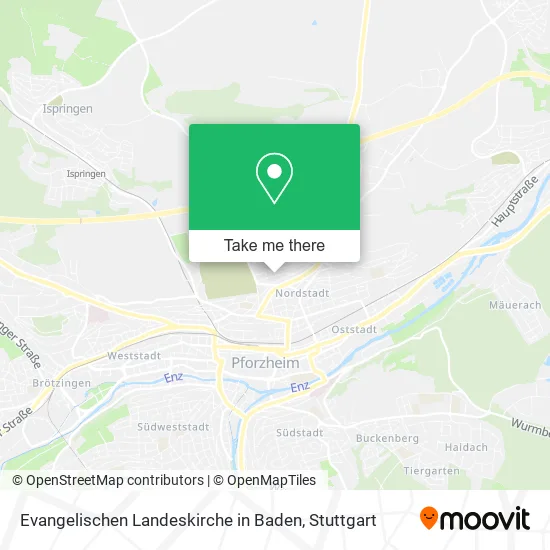Evangelischen Landeskirche in Baden map