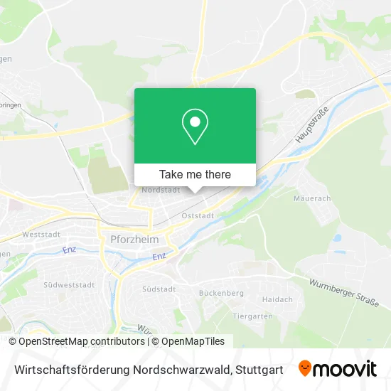 Карта Wirtschaftsförderung Nordschwarzwald