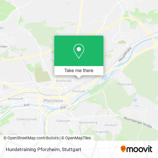 Карта Hundetraining Pforzheim