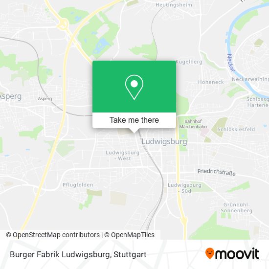 Карта Burger Fabrik Ludwigsburg