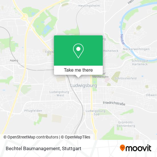 Bechtel Baumanagement map