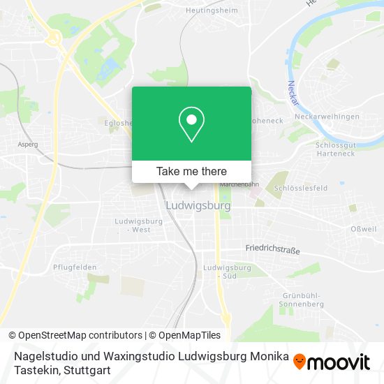 Nagelstudio und Waxingstudio Ludwigsburg Monika Tastekin map