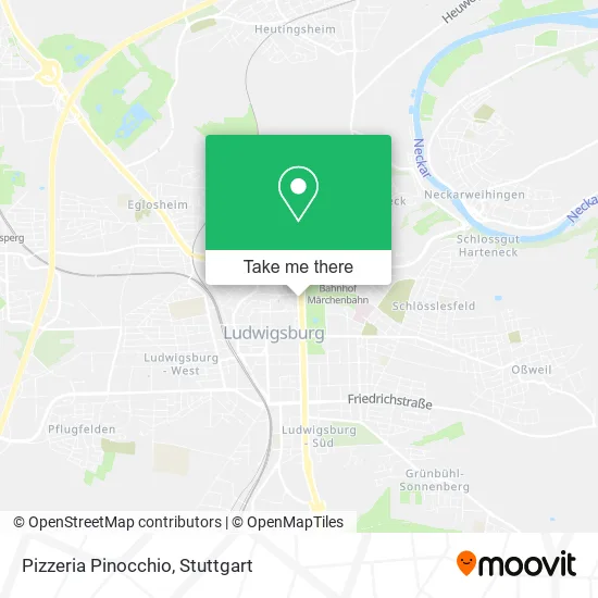Карта Pizzeria Pinocchio