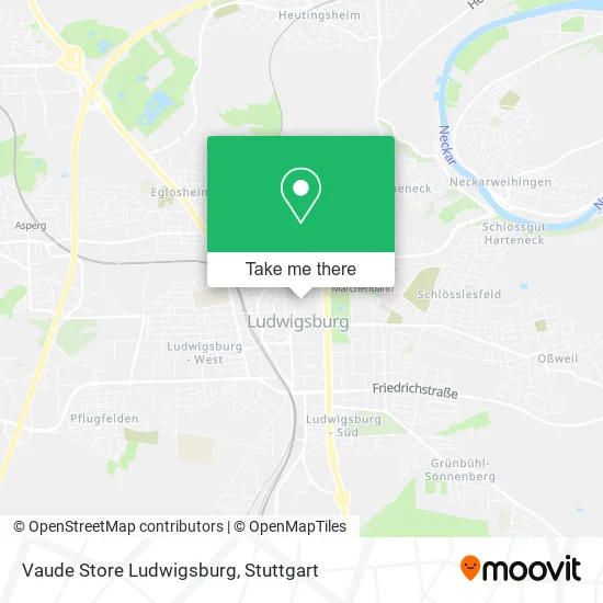 Карта Vaude Store Ludwigsburg
