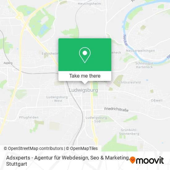 Карта Adsxperts - Agentur für Webdesign, Seo & Marketing
