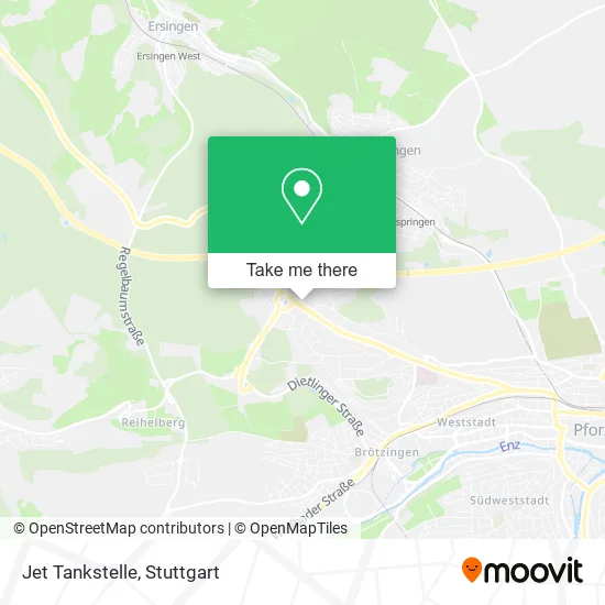 Карта Jet Tankstelle