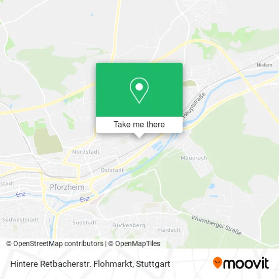 Карта Hintere Retbacherstr. Flohmarkt