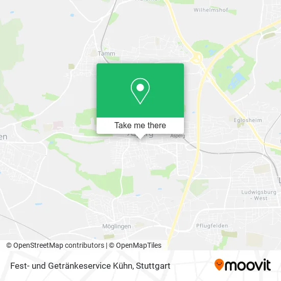 Карта Fest- und Getränkeservice Kühn