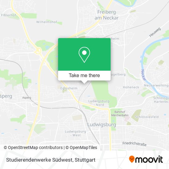 Studierendenwerke Südwest map