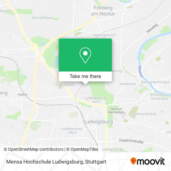 Mensa Hochschule Ludwigsburg map