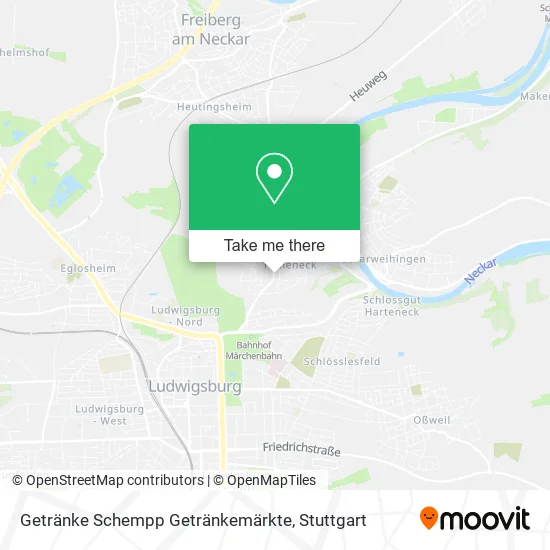 Карта Getränke Schempp Getränkemärkte