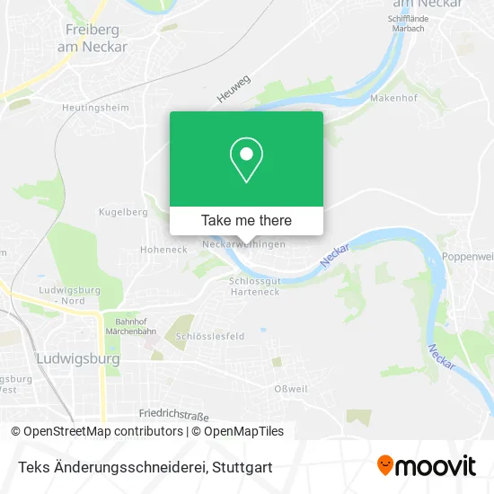 Карта Teks Änderungsschneiderei