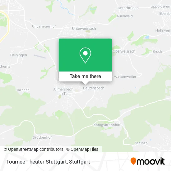 Карта Tournee Theater Stuttgart