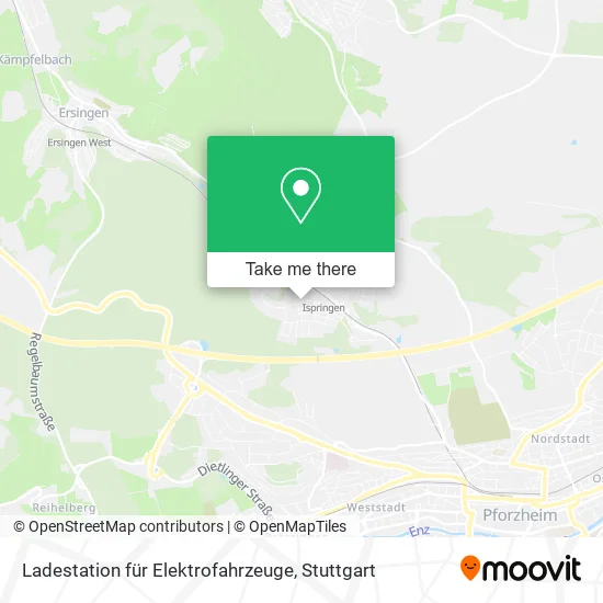 Карта Ladestation für Elektrofahrzeuge