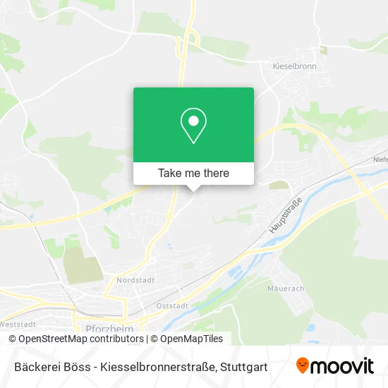 Карта Bäckerei Böss - Kiesselbronnerstraße