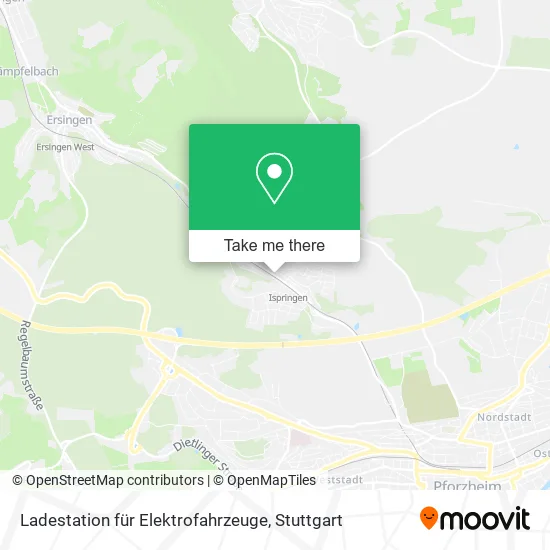 Карта Ladestation für Elektrofahrzeuge